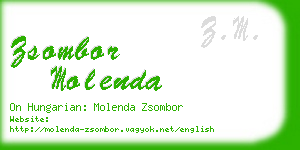 zsombor molenda business card